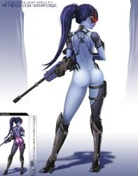 ass cute cute_ass edited female game naked nude overwatch photoshop widowmaker