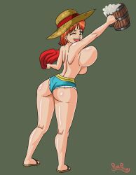 ass female female_only nami nami_(one_piece) one_piece pinkpawg pre-timeskip