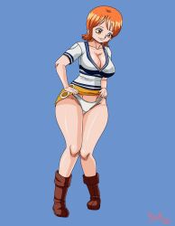 female female_only nami nami_(one_piece) one_piece panties pinkpawg pre-timeskip