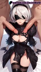 2boys abs ai_generated balls blowjob breasts cock cum cum_in_mouth cum_inside cum_on_body cum_on_breasts dick electroworld female female_focus male nier nier:_automata nier_(series) open_mouth oral oral_sex penis saliva semen_in_mouth sex sperm yorha_2b