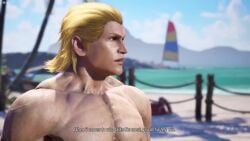 3d 3d_model bad_boy bandai_namco beach blonde_hair boxer boxing clothing_optional disrespect fight fighting flaccid flaccid_cock flaccid_penis hwoarang island male male/male male_focus male_nudity male_only naked naked_male nude nude_beach nude_male ogami4 pubic_hair resort rivals rude rude_gesture sitting_on_person steve_fox taekwondo tagme tekken tekken_8 trash_talk trolling video