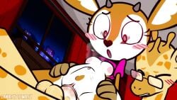 accurate_art_style aggressive_retsuko aggretsuko animated anthro anthro_on_anthro anthro_penetrated belly_bulge blush bottomless bouncing_breasts canaryprimary deer ejaculation functionally_nude functionally_nude_female furry no_bra no_panties orgasm orgasm_face pussy_ejaculation pussy_juice reverse_cowgirl_position rinta sanrio sex sound squirting stomach_bulge tagme tsunoda tsunoda_(aggretsuko) vaginal_penetration video voice_acted wet_pussy