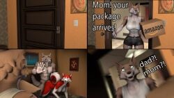 3d_(artwork) absurd_res aleu_(balto) amazon anthro balto_(series) box container digital_media_(artwork) duo family female group hi_res incest_(lore) jenna_(balto) luciamaribela male male/female nude petruz_(copyright) sex source_filmmaker universal_studios what