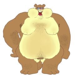 2021 3_toes absurd_res anthro arm_hair armpit_hair belly big_belly big_cheeks body_hair brown_body brown_fur buckteeth digital_drawing_(artwork) digital_media_(artwork) disgusting dumbochumbo feet female first_person_view fist frown fur furry furry_only furry_tail genitals hairy_armpits hand_on_hip hi_res hibernation_sandy leg_hair looking_at_viewer mammal navel nickelodeon nipples_under_fur nude nude_female obese open_mouth overweight pink_nose pubes pussy red_tongue rodent sandy_cheeks sciurid scowl simple_background solo spongebob_squarepants squirrel_tail stubble teeth toes tongue tree_squirrel weight_gain white_background