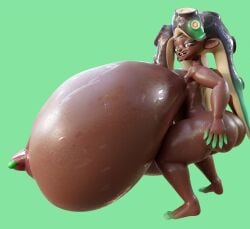 1girls 3d 3d_(artwork) alternate_breast_size bending_down big_breasts breasts_bigger_than_head completely_nude completely_nude_female dark-skinned_female dark_skin female female_only full_body hands_on_ass holding_breast holding_own_breast huge_breasts hyper hyper_breasts marina_(splatoon) marina_(wo262) naked naked_female nintendo nipple_piercing nude nude_female piercing solo solo_female splatoon spookieshade