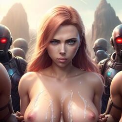 ai_generated ai_hands androids cum cum_on_breasts poor_quality