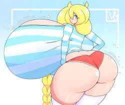 big_ass big_breasts breasts bubble_butt cassie_(theycallhimcake) huge_ass huge_breasts purpleguyri riley_moore_(artist) thick_thighs wide_hips