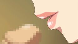 animated anime_screencap breath censored close-up imminent_fellatio lips mosaic_censoring non-web_source ryou_seibai!_~gakuen_bishoujo_seisai_hiroku~ ryou_seibai_gakuen_bishoujo_seisai_hiroku suzuki_mirano tongue tongue_out