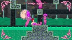 2girls ahe_gao anal anal_fingering animated cunnilingus defeated defeated_heroine female fingering maya_(mystic_knight_maya) multiple_girls mystic_knight_maya pixel_animation pixel_art pussy pussy_juice redhead slime_girl sound tagme video yuri