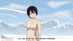 black_hair completely_nude completely_nude_female dmiller22_(artist) english_text fairy_tail nude nude_female pubic_hair short_hair ur