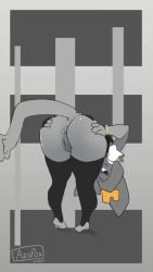 1female 1girls 2d 2d_animation 9:16 animated anthro antlers anus ass ass_play azafox bent_over big_butt blue_eyes female female_focus female_only fur furry grabbing_own_ass grey_body grey_fur horn horns hybrid jiggle jiggling_ass jiggling_butt long_ears looking_at_viewer looking_back no_sound partially_clothed partially_clothed_female presenting presenting_ass presenting_hindquarters pseudoregalia shorter_than_10_seconds slapping_own_ass solo solo_focus squish squishing_ass squishy squishy_butt stretching sybil_(pseudoregalia) tagme tail teasing teasing_viewer thick_ass thick_butt thick_thighs thighhighs thighs vertical_video video yellow_antlers