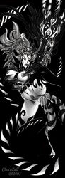 1girls 3_eyes anal bondage boots breasts chocozell claws cum dracophilia dragon empress exalted hair_ornaments headdress horns interspecies long_hair long_nails makeup monochrome multi_eye nipples official_art penis pussy scarlet_empress sex tail text thigh_boots thighhighs thighs uncensored zoophilia