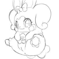 1:1 1girls anthro black_and_white clothing cocotama female female_only fur hair hirake!_cocotama looking_at_viewer mammal monochrome panties pussy ribbon_(cocotama) ribbons see-through see-through_bottom see-through_clothing see-through_panties sketch solo underwear 九尾