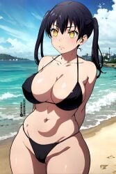 ai_generated big_breasts bikini en'en_no_shouboutai enen_no_shouboutai fire_force kotatsu_tamaki micro_bikini