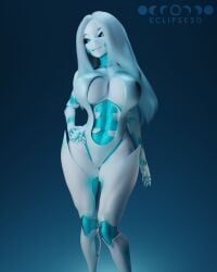 1girl 1girls 3d 3d_(artwork) 3d_model 3d_render alien_girl alien_humanoid big_boobs big_breasts big_thighs big_tits bikini eclipse3d female female_focus female_only girl original original_character original_characters pose posing white_body white_hair