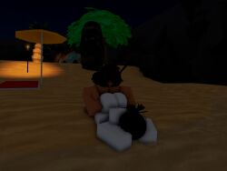 1boy 1girls 3d ass beach blowjob catsulithr34 doggy_style downward_dog roblox roblox_avatar robloxian rough_sex self_upload sex tagme