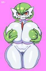 belly belly_button big_breasts breasts breasts_bigger_than_head creatures_(company) dhwjd0315 game_freak gardevoir generation_3_pokemon hips huge_breasts humanoid nintendo nipples nude pokemon pokemon_(species) pussy vagina wide_hips