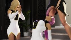 3d 3dx 3dzen big_breasts big_penis blonde_hair blowjob church futa_on_female futanari nun nun_futa oral_sex pink_hair submissive sucking sucking_penis threesome