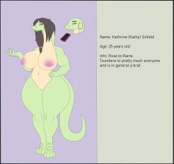 anthro boomslang_snake character_name curvy_figure ear_piercing ear_ring female genitals hair hi_res hoop_ear_ring humanoid kathy_sinfeld model_sheet nipples nude nude_anthro nude_female photolol.03 piercing pussy reptile ring_piercing scalie snake solo solo_focus tail voluptuous wide_hips