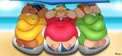 3girls alex_(totally_spies) barefoot bbw beach belly belly_overhang big_belly big_breasts big_thighs black_hair blonde_hair bodysuit breasts cartoon_network chair chubby chubby_female closed_eyes clothing clover_(totally_spies) cooldeverage dark-skinned_female dark_skin double_chin fat fat_belly fat_female fat_thighs fat_woman feet female female_only freckles freckles_on_face futuristic gigantic_belly gigantic_breasts ginger green_bodysuit green_jumpsuit hands_behind_head hi_res highres hovering huge_belly huge_breasts immobile jumpsuit large_belly large_breasts large_thighs light-skinned_female light_skin lipstick morbidly_obese morbidly_obese_female obese obese_female orange_hair overweight overweight_female plump ponytail red_bodysuit red_jumpsuit relaxing sam_(totally_spies) smile ssbbw swimsuit teletoon thick_thighs tight_clothing totally_spies trio umbrella watermark wide_hips yellow_bodysuit yellow_jumpsuit