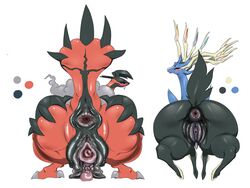 anus ass cervine cervix darth_saburou deer female gape gaping huge_ass legendary_pokemon nintendo pokemon pokemon_(species) pussy thick_thighs video_games wide_hips wyvern xerneas yveltal zoophilia