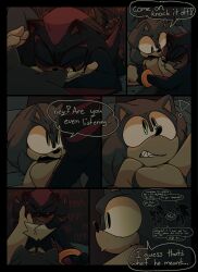 absurd_res anthro bed bedroom blush comic dialogue dry_humping duo eulipotyphlan furniture hedgehog hi_res inside male male/male mammal pushing sega shadow_the_hedgehog sonic_(series) sonic_the_hedgehog sonic_the_hedgehog_(series) surprised text tomater