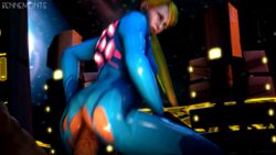 3d anal animated bennemonte blonde_hair bodysuit clothed clothes metroid metroid_prime nintendo samus_aran source_filmmaker torn_clothes zero_suit zero_suit_samus