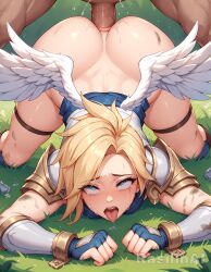 1boy 1girls ahe_gao ai_generated anal anal_sex ass_up female kayle league_of_legends male male_penetrating_female questionable_consent rasilinai sex stable_diffusion tagme top-down_bottom-up