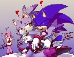 2013 amber_eyes amy_rose anthro ass blaze_the_cat blush breasts clothing cuckquean feline female funny fur furry gloves green_eyes heart hedgehog jealous male mammal mario_and_sonic_at_the_olympic_games nancher necklace nipples plain_background ponytail purple_fur sega sonic_(series) sonic_the_hedgehog sonic_the_hedgehog_(series) straight tied_hair yellow_eyes