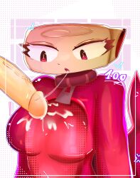 anon big_penis blowjob blowjob_face clothed clothed_female cock cum cum_in_mouth cum_inside cum_on_breasts cum_on_face cum_on_penis dandy's_world dick dino_snore_shelly female hi_res itz_zekex licking licking_penis looking_at_penis oral oral_sex penis roblox shelly_(dandy's_world) veiny_penis zekuqa