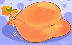 1girls belly cookie_run female hyper_belly lifelinelemons orange orange_cookie orange_hair
