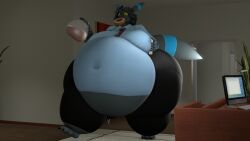bbm big_breasts breasts busty_boy cleavage eeveelution huge_breasts kingofthekabuto overweight pokemon pokemon_(species) queenofthekabuto tagme thick_thighs thighs umbreon wide_hips