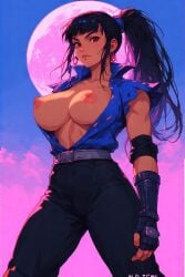 ai ai_generated breasts china female japan lady lady_ninja ninja pixel pixel_art pixel_tits sexy tits_out weapons