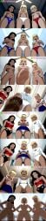 3girls ai_generated angry angry_expression bare_legs barefoot black_hair blonde_hair blue_eyes blue_skirt blush bob_cut breasts cape ceiling ceiling_fan cleavage_cutout clothing_aside completely_nude completely_nude_female crop_top crossed_arms dc_comics dcau dizbabes earrings feet feet_focus female_only foot_fetish foot_focus from_below frown galatea gloves grin hairband humiliation justice_league justice_league_unlimited kara_zor-el laughing laughing_at_viewer leotard lipstick long_sleeves looking_at_viewer midriff miniskirt navel nude panties pointing pointing_at_viewer power_girl pussy raised_eyebrow red_cape red_lips red_lipstick short_hair skirt smile smiling_at_viewer stable_diffusion standing standing_over_viewer stepped_on stepping_on_viewer stomping supergirl superheroine superman:_the_animated_series superman_(series) swept_bangs t-shirt tiara undressing upskirt white_gloves white_leotard white_panties wonder_woman