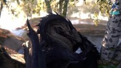 16:9 3d_(artwork) 3d_animation advertisement anal anal_sex animal_genitalia animated aroused black_body black_scales capcom chest_spike claws cloaca couple_sex couples deep_kiss detailed_background digital_media_(artwork) digitigrade dragon drogon duo erection european_mythology fangs fatalis_(monster_hunter) feet feral flower frill_(anatomy) from_front_position game_of_thrones genitals horn horn_grab huge_filesize kissing kissing_while_penetrated kissing_while_penetrating legnax long_neck long_penis long_playtime long_tail lying male male/male male_penetrated male_penetrating male_penetrating_male membrane_(anatomy) membranous_frill membranous_wings missionary_position monster_hunter mythological_creature mythological_scalie mythology no_sound on_back outside patreon_ad paws penetration penis plant ribbed_penis rubbing_cheek scales scalie sex soles spiked_tail spikes spikes_(anatomy) tagme tail teeth thrusting toe_claws toes tongue video water western_dragon widescreen wings wyvern yellow_eyes