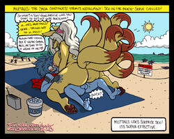 anthro ass balls big_breasts breasts canine chubby cowgirl_position dialog english_text female female_on_top fox hair huge_ass long_hair lying male milf milftails mother multiple_tails ninetales nintendo nipples nude on_back parent pawpads pink_eyes pokemon sex straight text thebigmansini thick_thighs toes video_games