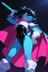 ai_generated big_breasts breasts deltarune female lizard susie_(deltarune) thick_thighs