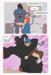 afelwft anal anal_sex anthro ass balls big_balls big_butt big_penis bite bovid butt_grab caprine clothing comic duo english_text erection from_behind_position genitals glans goat grabbing_abs hand_on_butt haplorhine hat headgear headwear hi_res huge_balls huge_cock hyper hyper_genitalia hyper_penis looking_back male male/male mammal mechanic mechanical_tail monkey muscular muscular_anthro muscular_male nude nude_anthro nude_male onomatopoeia overalls penetration penile penile_penetration penis penis_grab penis_in_ass perching_position primate randy_(randybnipsvrc) rear_view sex size_difference small_dom_big_sub smaller_male sound_effects stomach_bulge tail teasing text vein veiny_penis