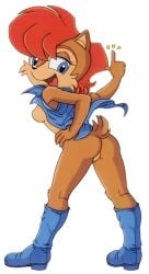 sally acorn from archie comics by furry bomb factory