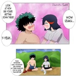 boku_no_hero_academia crossover dekyuko izuku_midoriya kill_la_kill matoi_ryuuko my_hero_academia tomboy