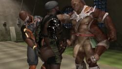 ass ass_grab big_ass big_penis boner bubble_ass bubble_butt cock cumingsoon69 dark-skinned_male dark_skin darrius dick erection flaccid flaccid_cock flaccid_penis four_arms gay goro grabbing_ass grabbing_penis hand_on_cock hand_on_penis handjob huge_ass huge_butt huge_cock interspecies jax_briggs masturbation mmm_threesome mortal_kombat muscular muscular_male netherrealm_studios penis round_ass round_butt shokan thick_ass thick_butt thick_penis threesome