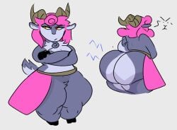 1girls absa angry ass bagelbite big_ass female nude rivals_of_aether tagme