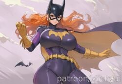 1girls ai_generated anime batgirl batgirl_(barbara_gordon) batgirl_(cosplay) batman_(series) big_breasts breasts cape cosplay dc dc_comics eyes female fit long_hair nami nami_(one_piece) nsfw one_piece orange_hair stickyai superhero_costume superheroine