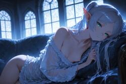 breasts breasts elf frieren nipples small_breasts small_tits tits_out