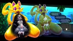 16:9 2025 4k absurd_res anal anal_sex animate_inanimate anthro aquarium biped black_collar black_hair bodily_fluids bound buttplug buttplug_in_ass buttplug_insertion collar cum cumshot detailed_background dialogue digital_media_(artwork) domestic_cat duo ejaculation encasement english_text felid feline felis fish_tank forced forced_orgasm genital_fluids glistening glistening_body goo_creature goocat_(himuic-tmill) hair half-closed_eyes hi_res jewelry kneeling latex_body living_clothing long_tail male male/male mammal murid murine narrowed_eyes object_in_ass open_mouth open_smile orgasm outside pendant penetration plug_(sex_toy) plug_insertion purple_body rat rodent sex sex_toy sex_toy_in_ass sex_toy_insertion sexotheque sharp_teeth size_difference smile speech_bubble stuck tail teeth text vivarium white_body white_hair widescreen yellow_body