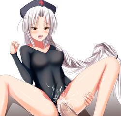 cum cum_in_pussy cum_inside eirin_yagokoro highres leotard leotard_aside sex tachihaya_hiro touhou uncensored