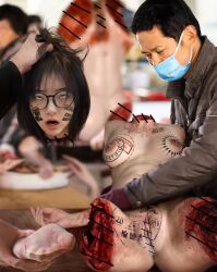amputee dismemberment gore guro quadruple_amputee