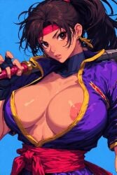 ai ai_generated breasts china female japan lady lady_ninja ninja pixel pixel_art pixel_tits sexy tits_out weapons