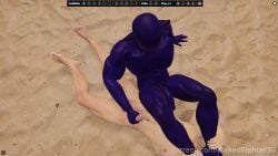 big_muscles big_penis dominant_male fantasy fighting fighting_game fighting_ring foot_fetish game game_screenshot gameplay gay_domination gladiator huge_cock huge_cock jerkingoff muscles muscular_male purple_body purple_skin troll troll_male violet_skin