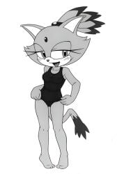 1girls anthro blaze_the_cat blush breasts eyelashes feline felis female female_only fur furry furry_bomb furry_bomb_factory hairband half-closed_eyes karate_akabon mammal one-piece_swimsuit open_mouth school_swimsuit seductive sega simple_background solo sonic_(series) sonic_the_hedgehog_(series) swimsuit tagme